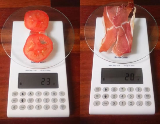 Calories du Jambon Serrano